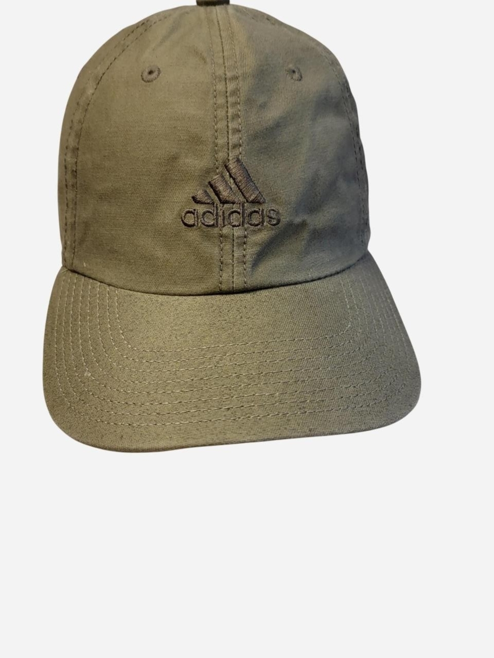 adidas Olive Logo Curved Brim Baseball Cap